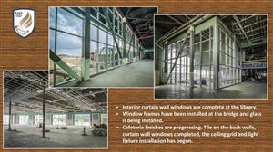 window frames installed on the bridge